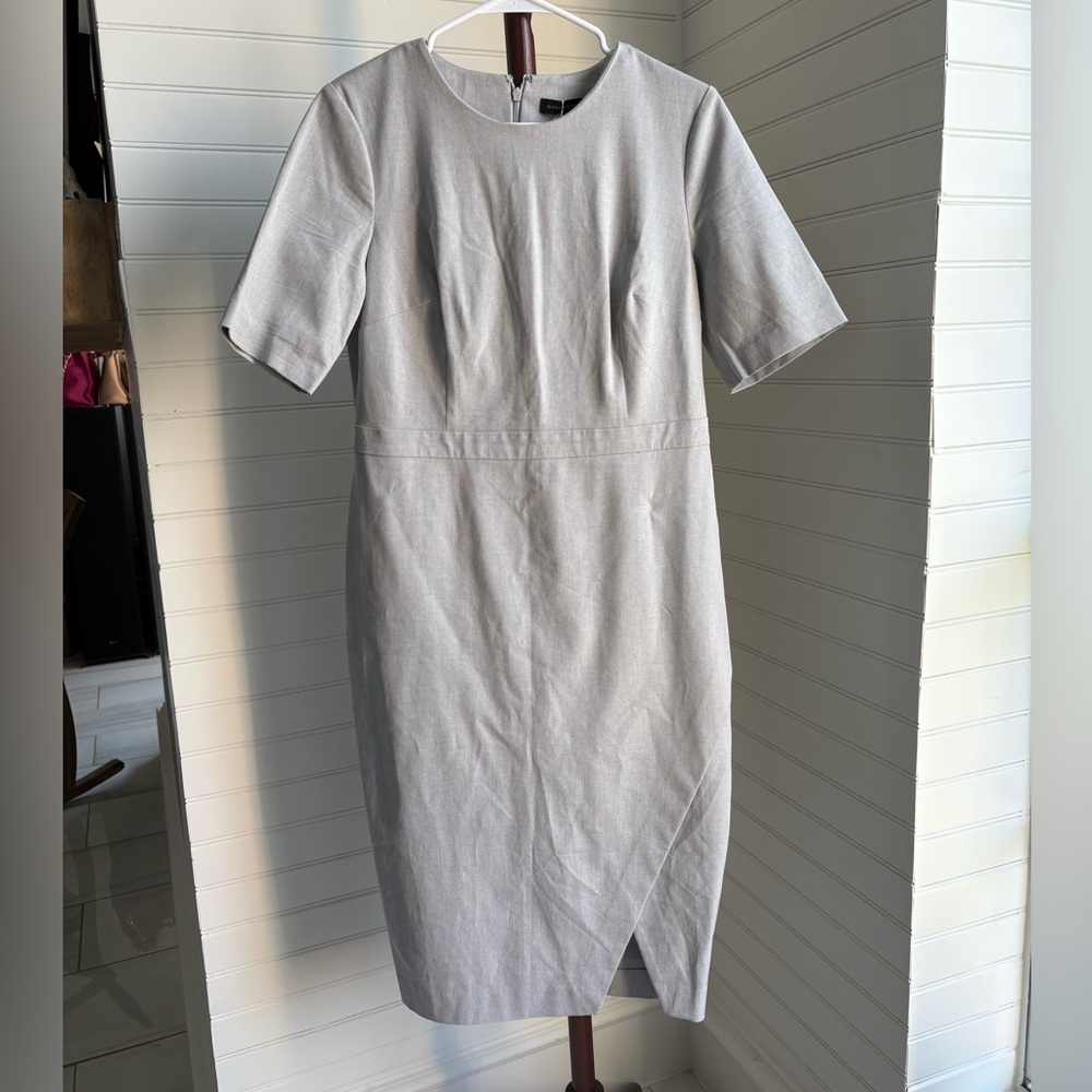 Banana Republic Gray Midi Dress